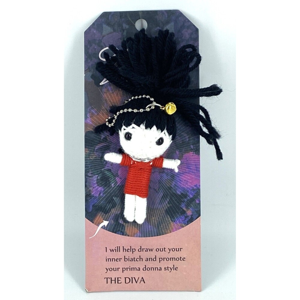 Watchover VOODOO DOLL Keychain, THE DIVA,  3" Tall